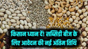 सब्सिडी वाला बीज खरीदने की लास्ट डेट आगे बढ़ी, अब इस दिन तक कर सकेंगे किसान आवेदन 6 सब्सिडी वाला बीज खरीदने की लास्ट डेट आगे बढ़ी, अब इस दिन तक कर सकेंगे किसान आवेदन